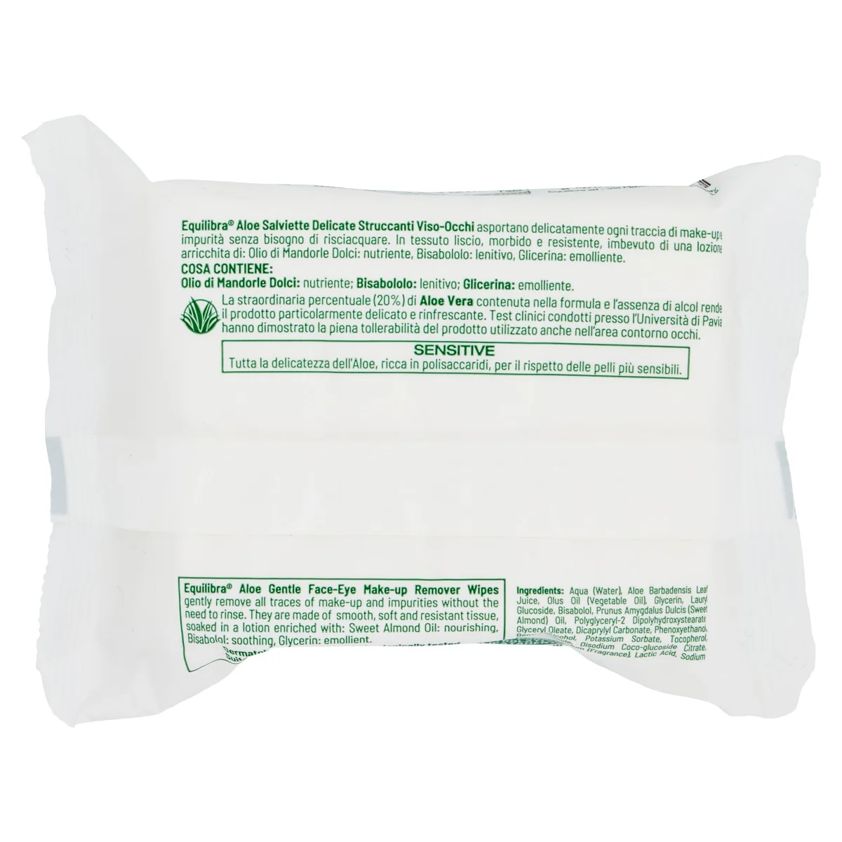 Equilibra Aloe Salviette 25 Pezzi Rinfrescanti