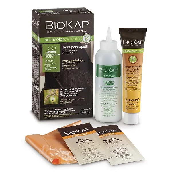 Biokap Nutricolor Delicato Rapid 5 Castano Chiaro Naturale Tinta Per Capelli