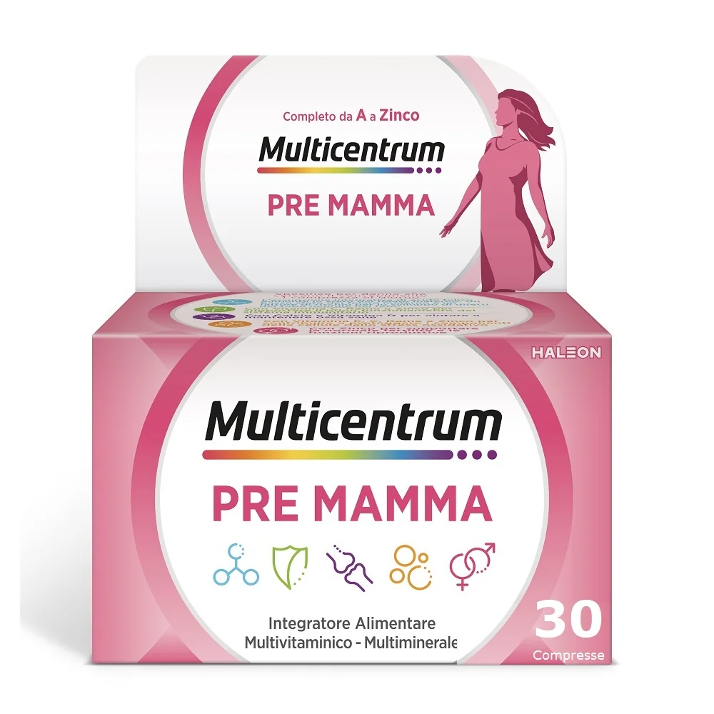 Multicentrum Pre Mamma 30 Compresse Vitamine per Gravidanza