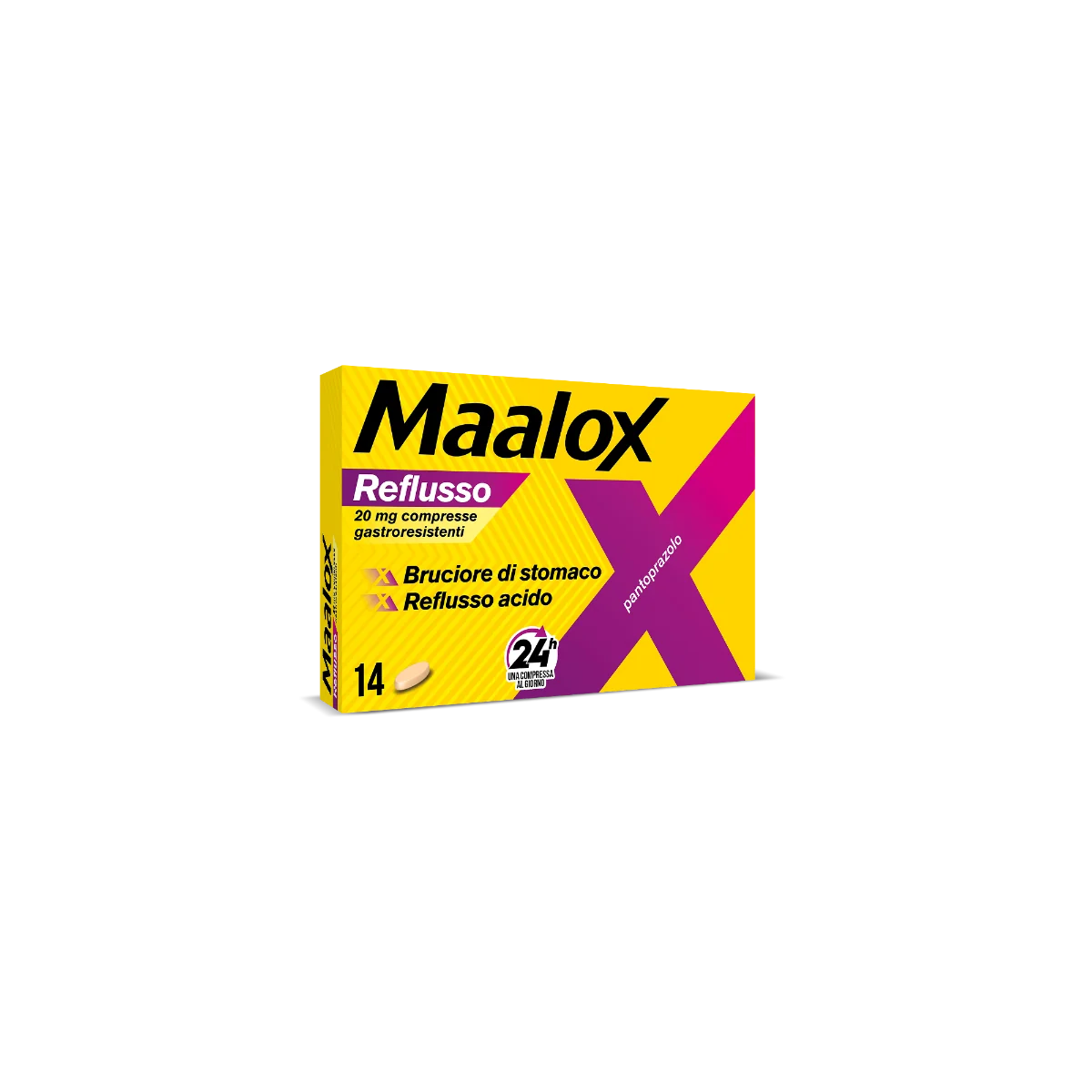 Maalox Reflusso 20 mg 14 Compresse Azione Anti-Reflusso
