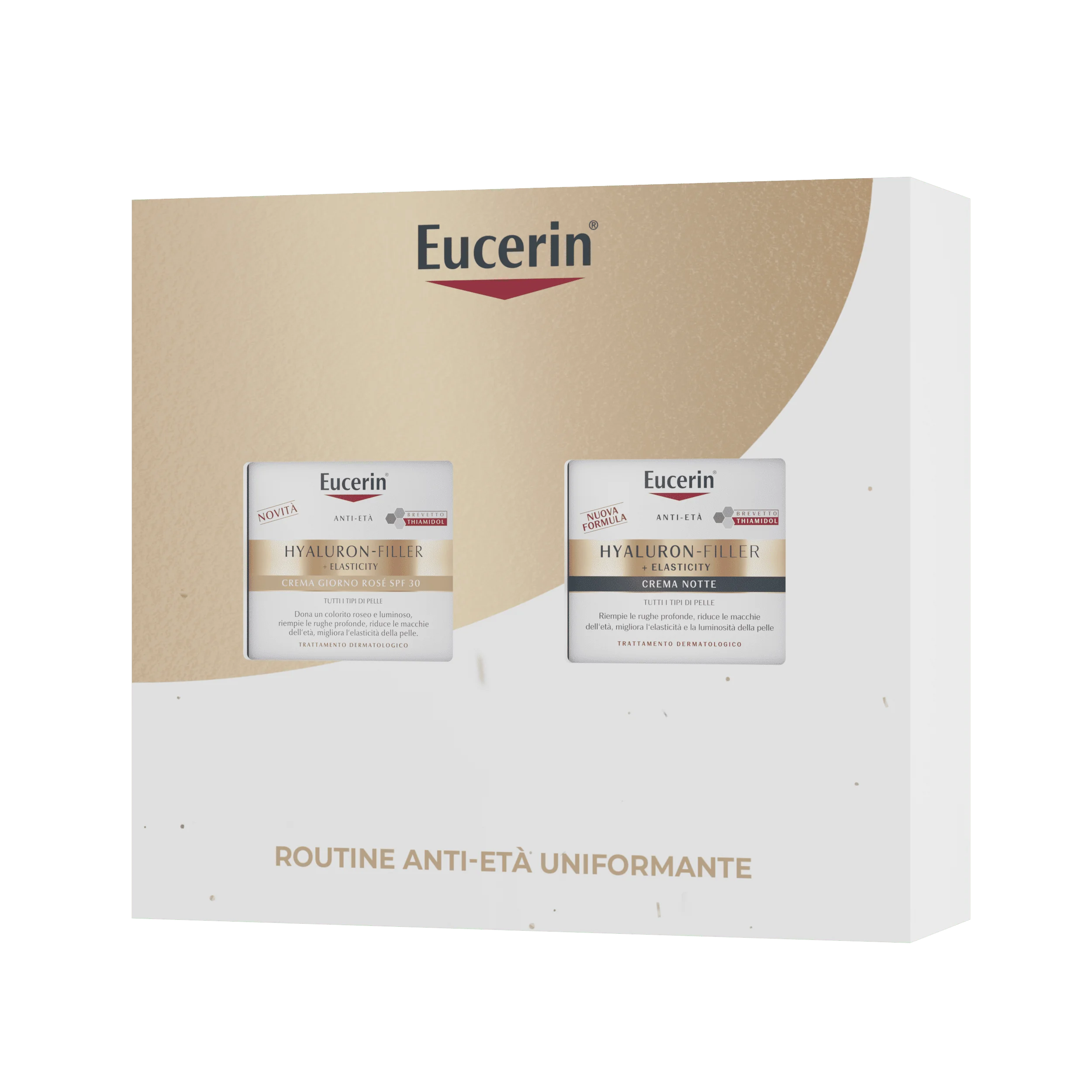 Eucerin Anti Age Xmas Pack Elasticity Rosy Notte 2025 Crema Giorno Rosè SPF30 + Crema Notte