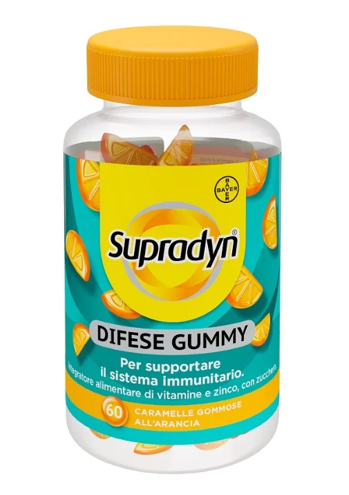 Supradyn Difese 60 Gummies Per Supportare il Sistema Immunitario