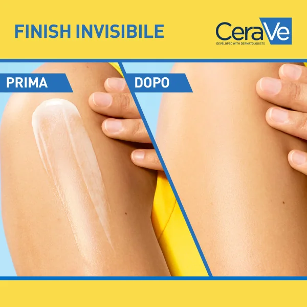CeraVe Protezione Solare Idratante Invisibile Spf 50+ 75 ml Solare Idratante Invisibile per Viso e Corpo
