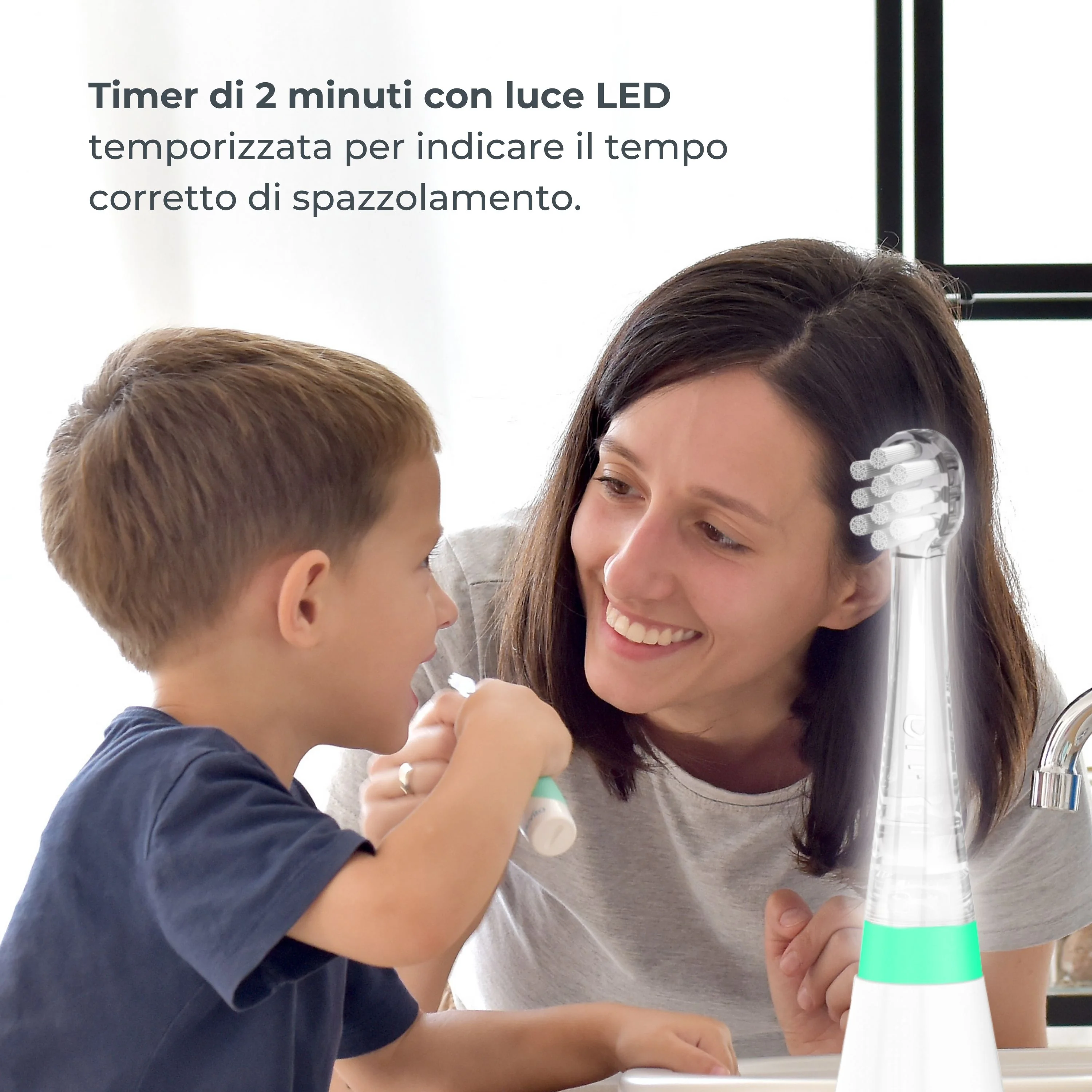 Nuvita Spazzolino Elettrico Clean & Care Igiene Orale