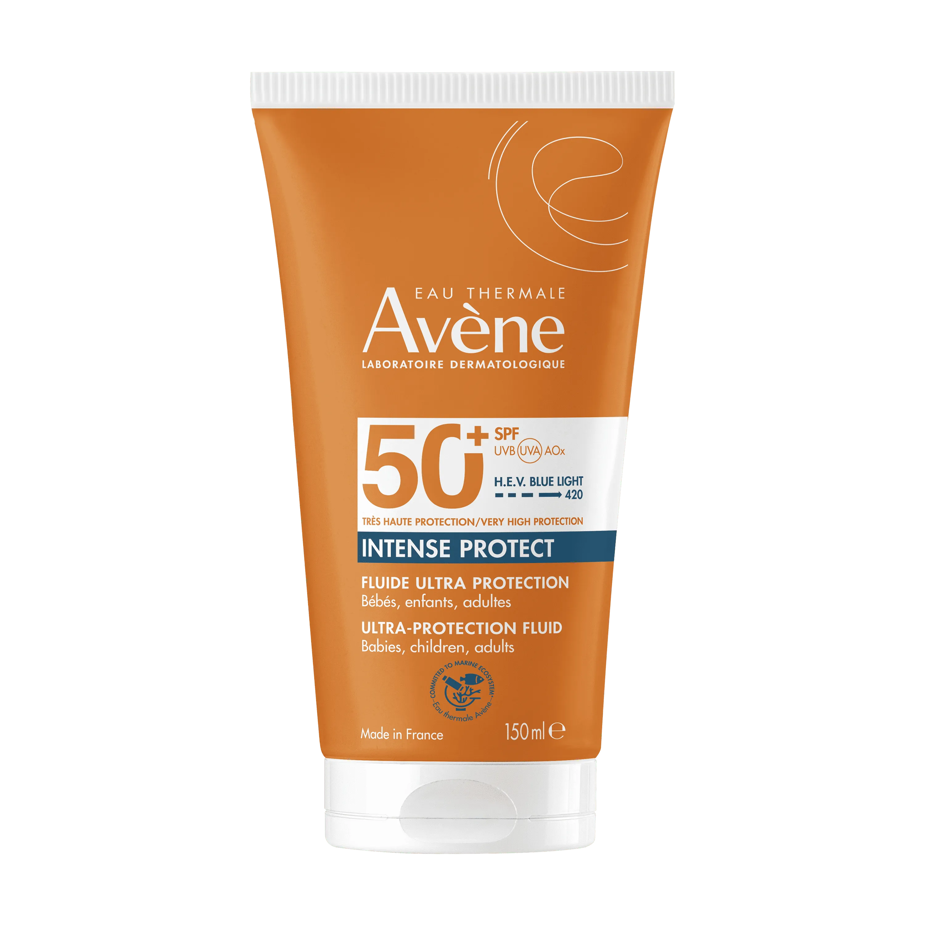 Eau Thermale Avène Intense Protect SPF 50+ Fluido Ultra Protezione 150 ml Protezione Molto Alta