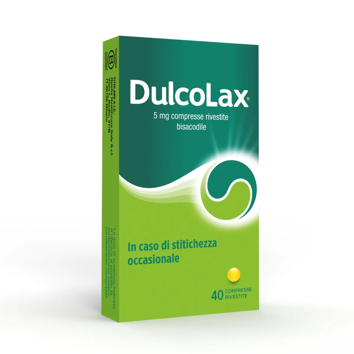 Dulcolax 5 mg 40 Compresse Rivestite Stitichezza Occasionale