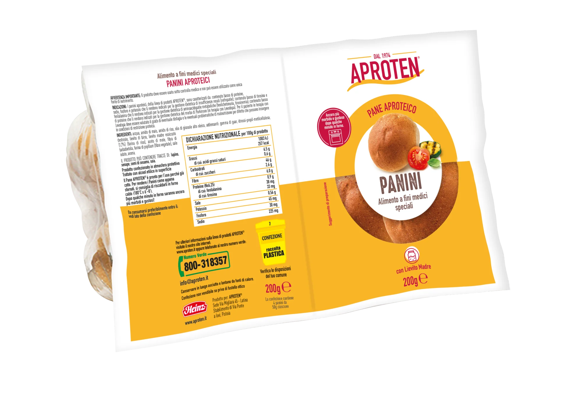 Aproten Panini 4X50 g Con Lievito Madre