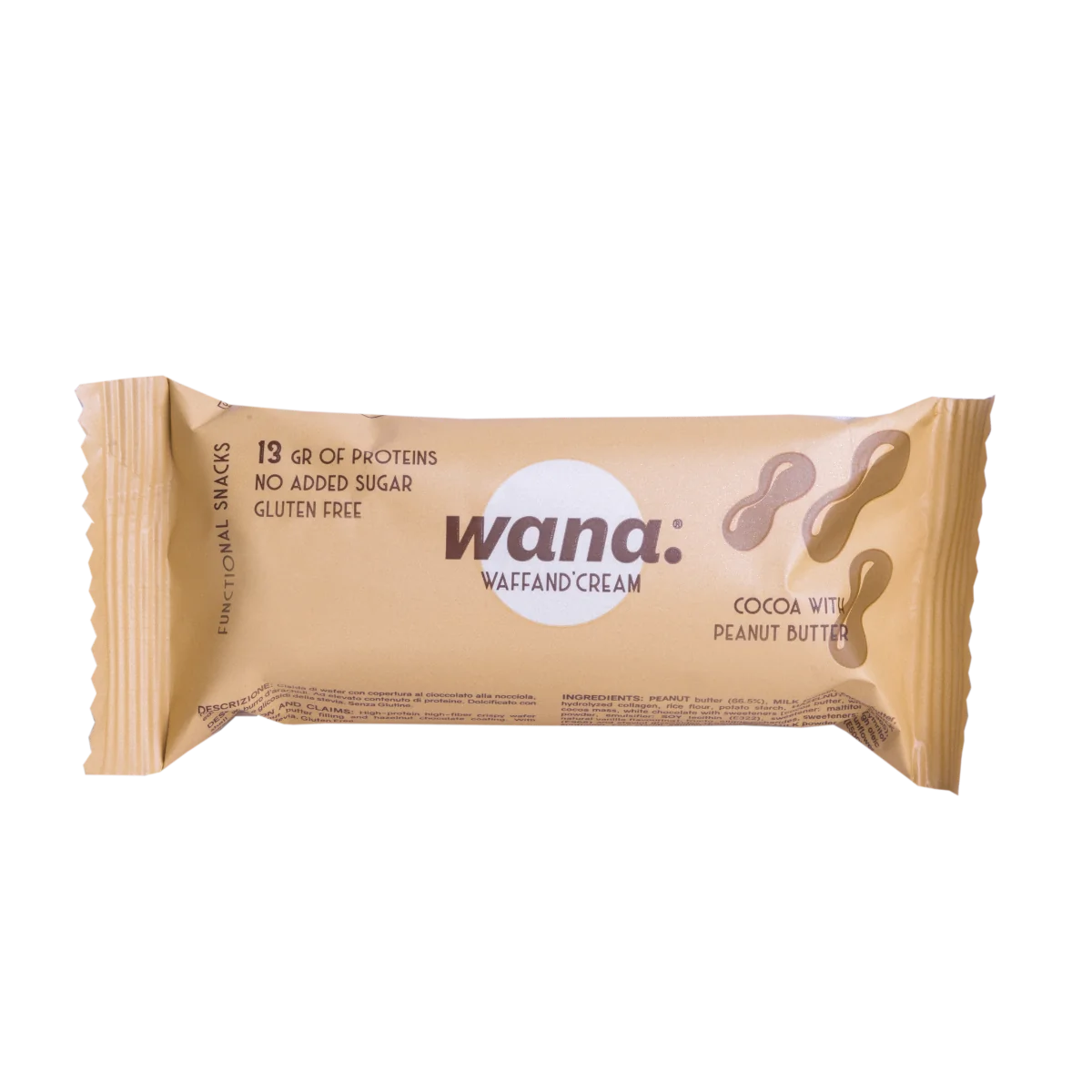 Wana Barretta Peanut Butter Cocoa 43 G Senza Grassi Trans