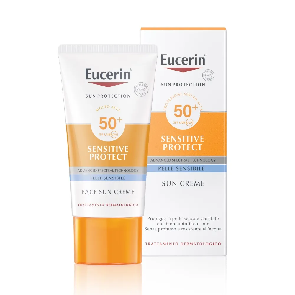 Eucerin Sun Viso Crema Spf 50+ 50 ml Protezione Alta
