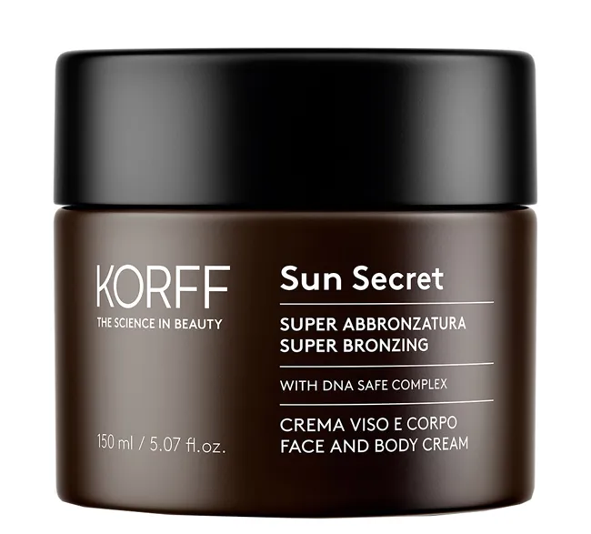 Korff Sun Secret Crema Superabbronzante 150 ml - per Viso e Corpo