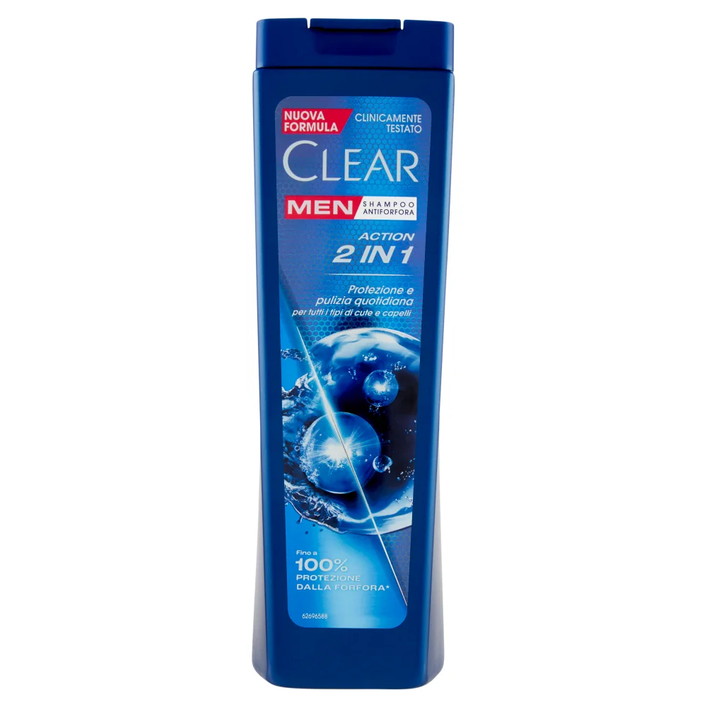 Clear Man Sh Action 2In1 225Ml