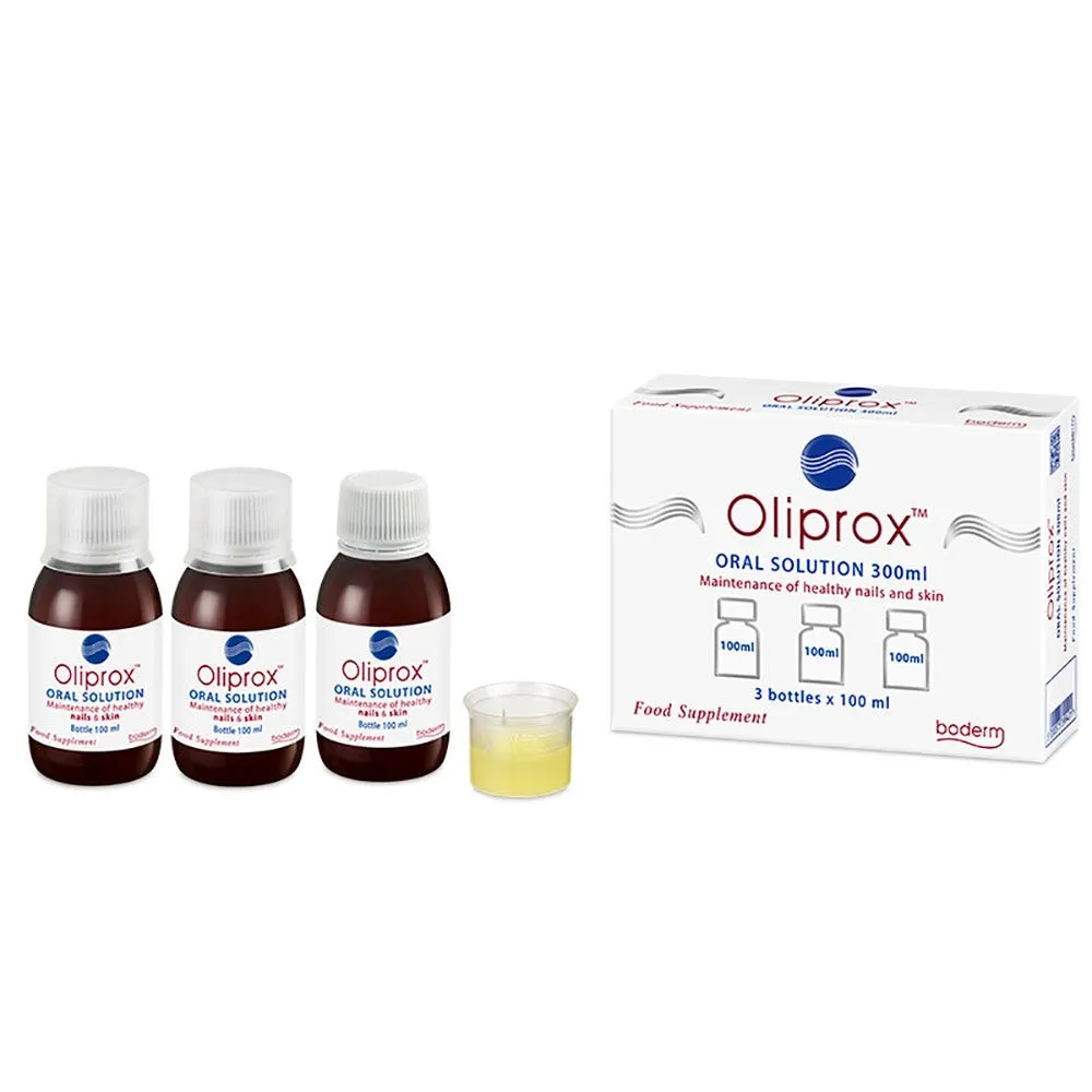 Oliprox Soluzione Orale Integratore Pelle e Unghie 3x100 ml