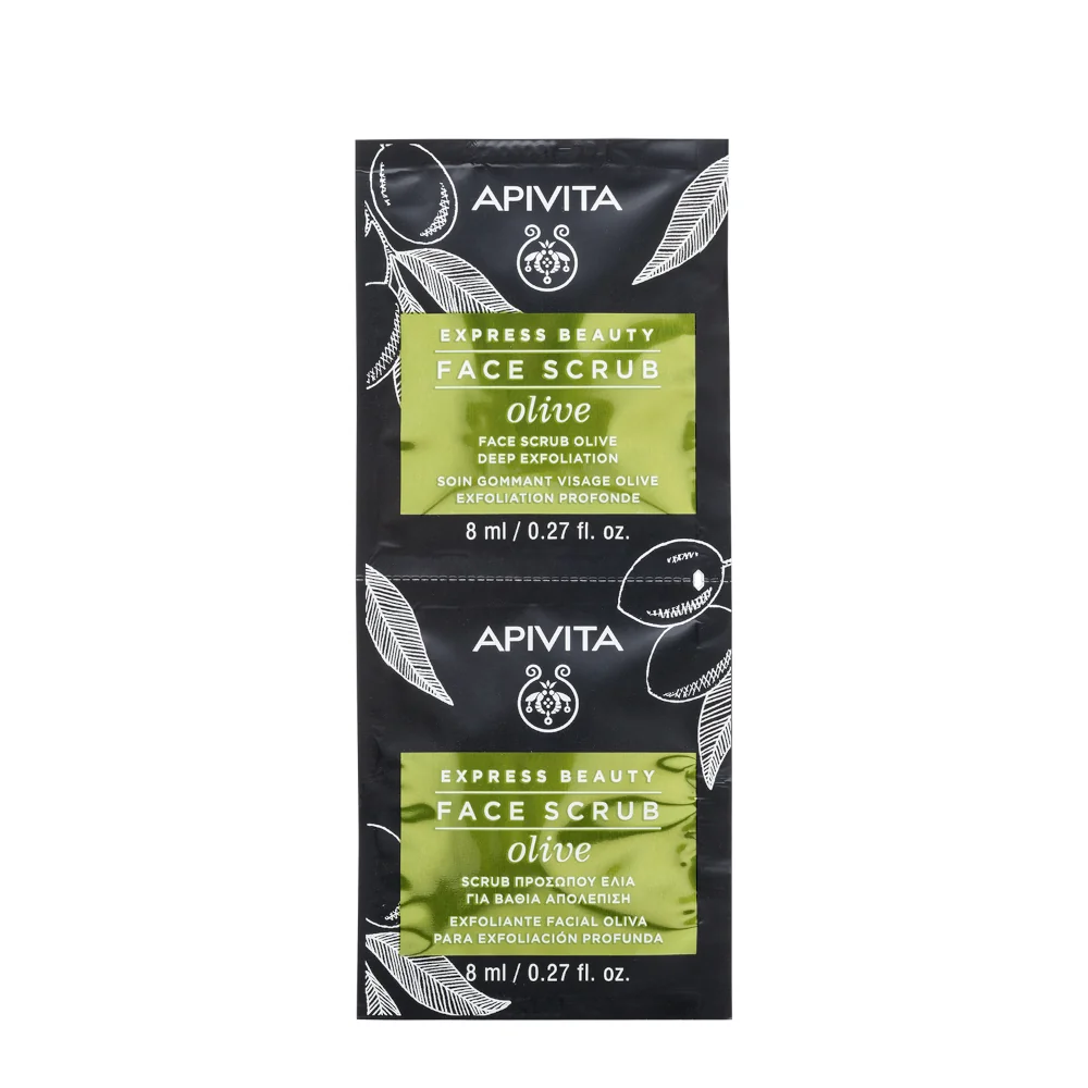 Apivita Express Olive 2 X 8 Ml Scrub Viso Esfoliante
