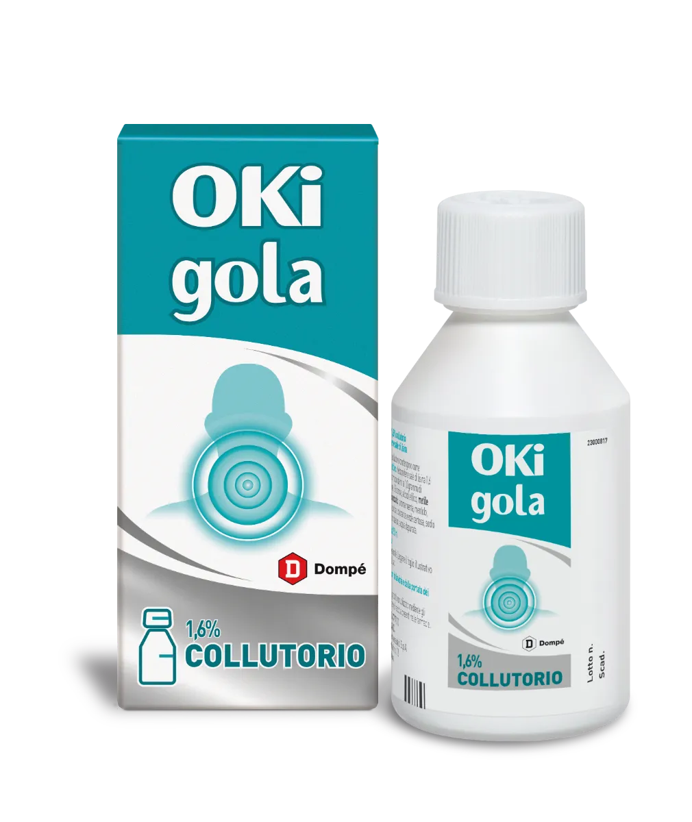 Oki Gola Collutorio 1,6% 150 ml Antinfiammatorio
