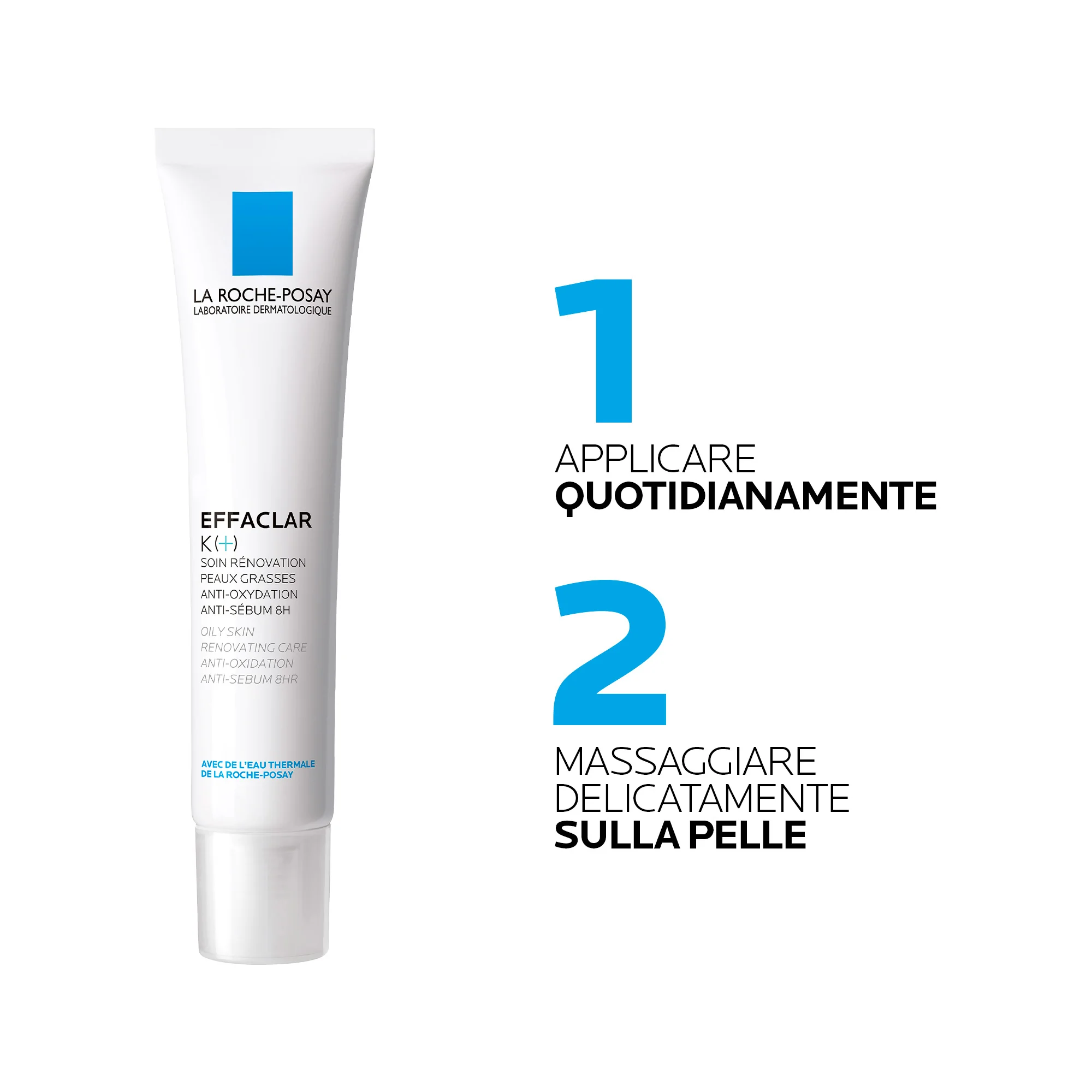 La Roche Posay Effaclar K+ 40 ml Trattamento Rinnovatore Pelle Grassa Pelle Grassa o Tendente alle Imperfezioni