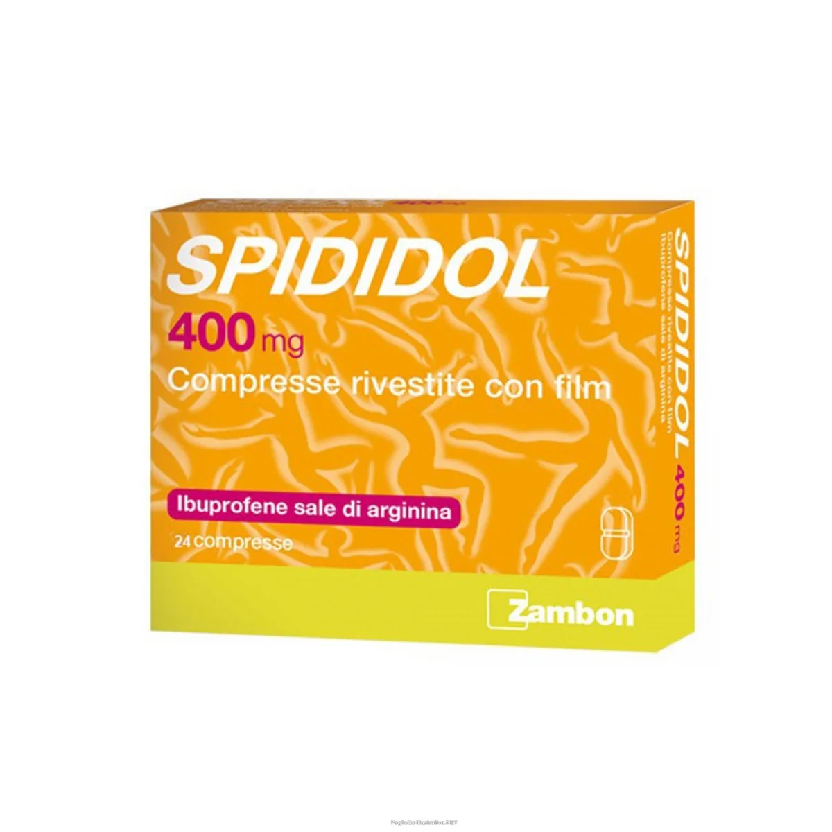 Spididol 400 mg Ibuprofene Sale di Arginina 24 Compresse Rivestite Analgesico