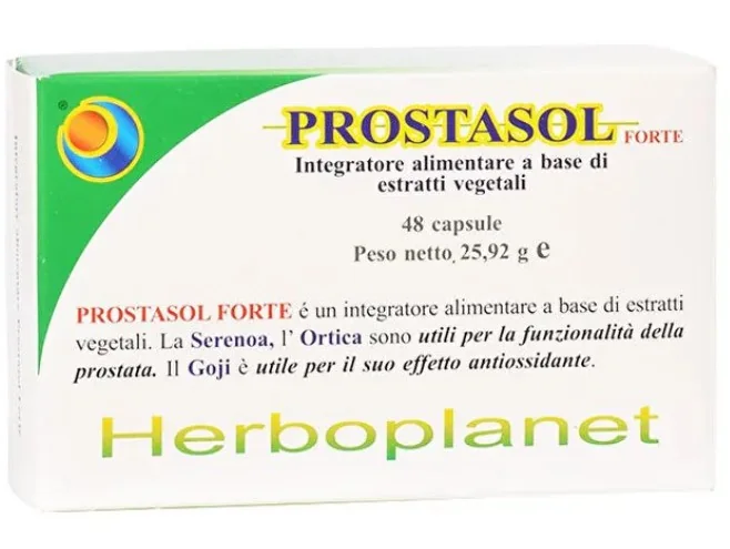 Herboplanet Prostasol Forte Integratore 48 Capsule