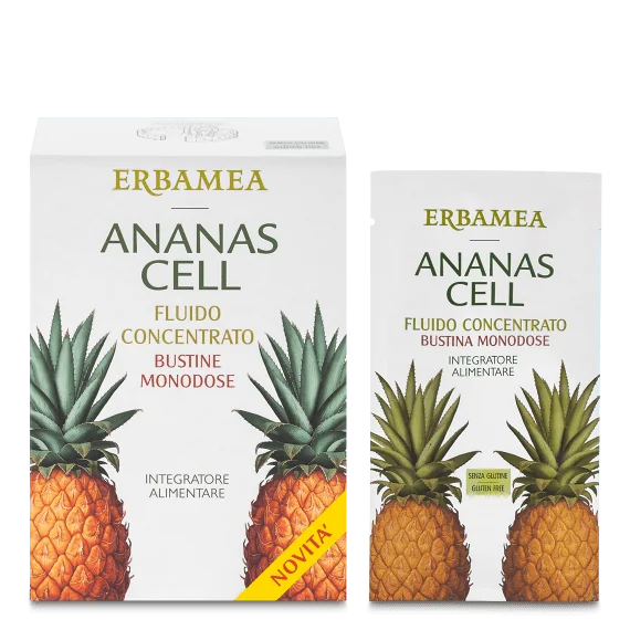 Erbamea Ananas Cell 15 Bustine Da 20 Ml Eliminazione Liquidi in Eccesso