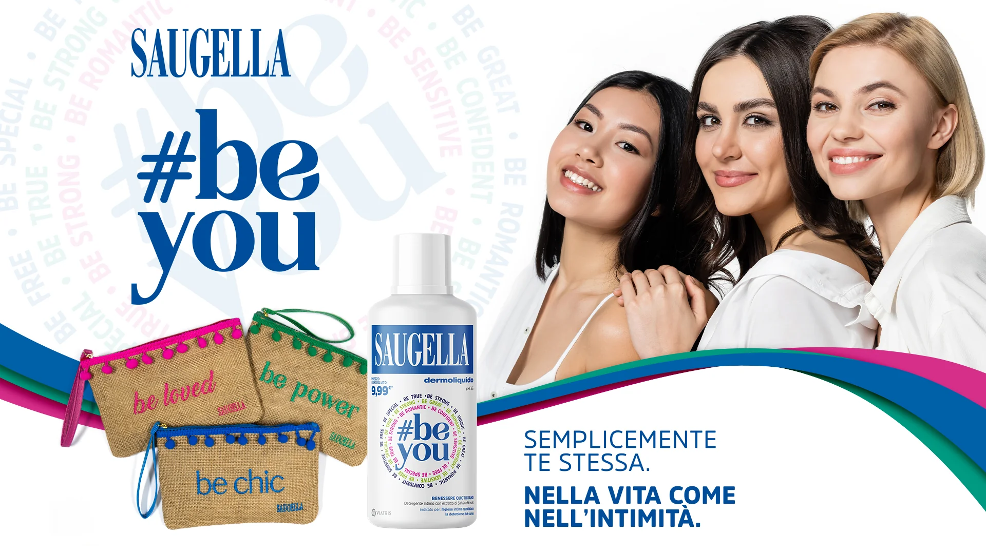 Saugella Bundle Promo Pochette Dermoliquido 500 Ml + Pochette Con Prodotti Omaggio