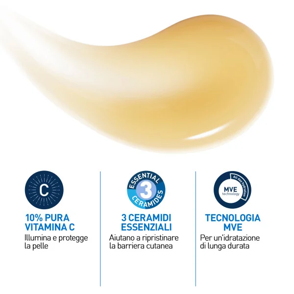 CeraVe Skin Renewing - Siero Viso con Vitamina C Illuminante e Antiossidante, 30 ml Antiage