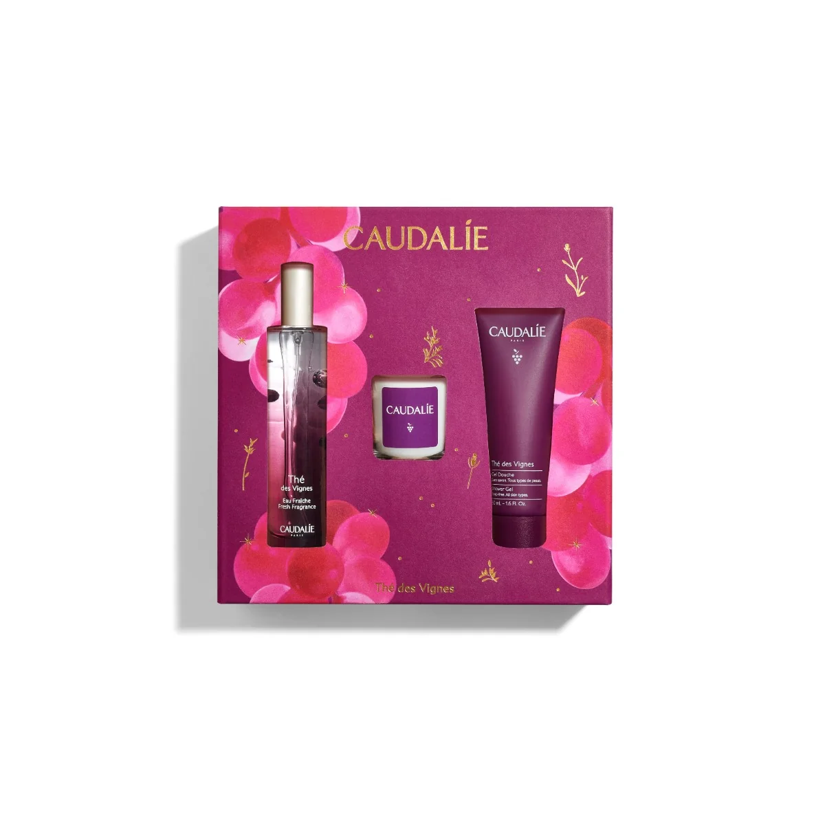 The Des Vignes Cofanetto Xmas 2025 Acqua Profumata 50ml + Gel Doccia 50ml + Candela Profumata 35g