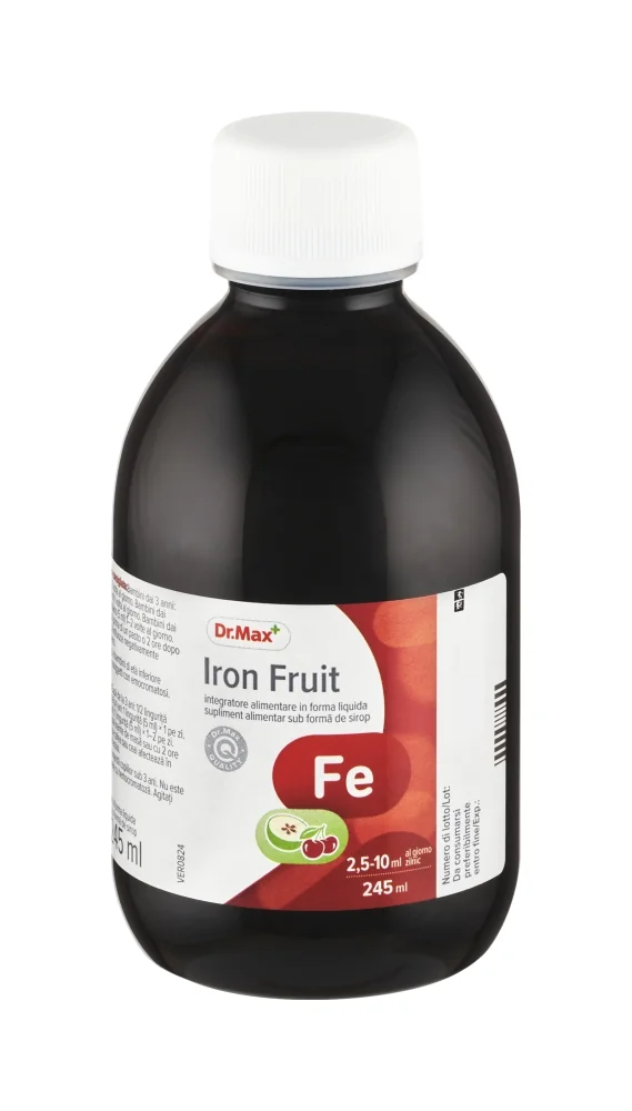 Dr. Max Iron Fruit Sciroppo 245Ml Contro Stanchezza e Carenze