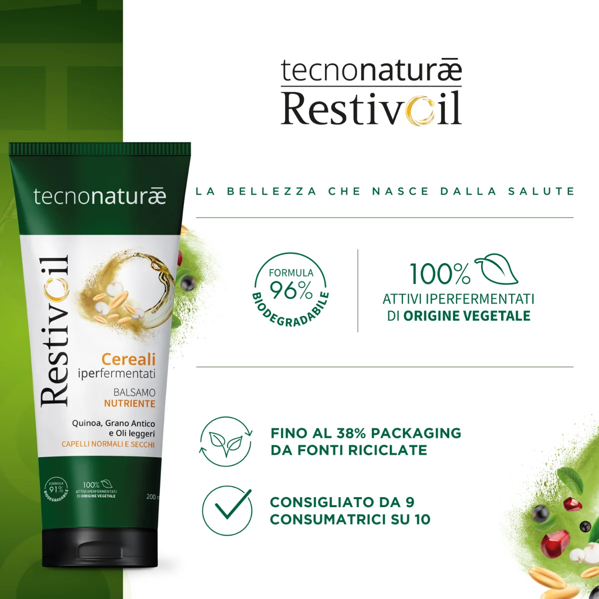 Restivoil Tecnonaturae Balsamo Nutriente 200 ml Per capelli normali e secchi