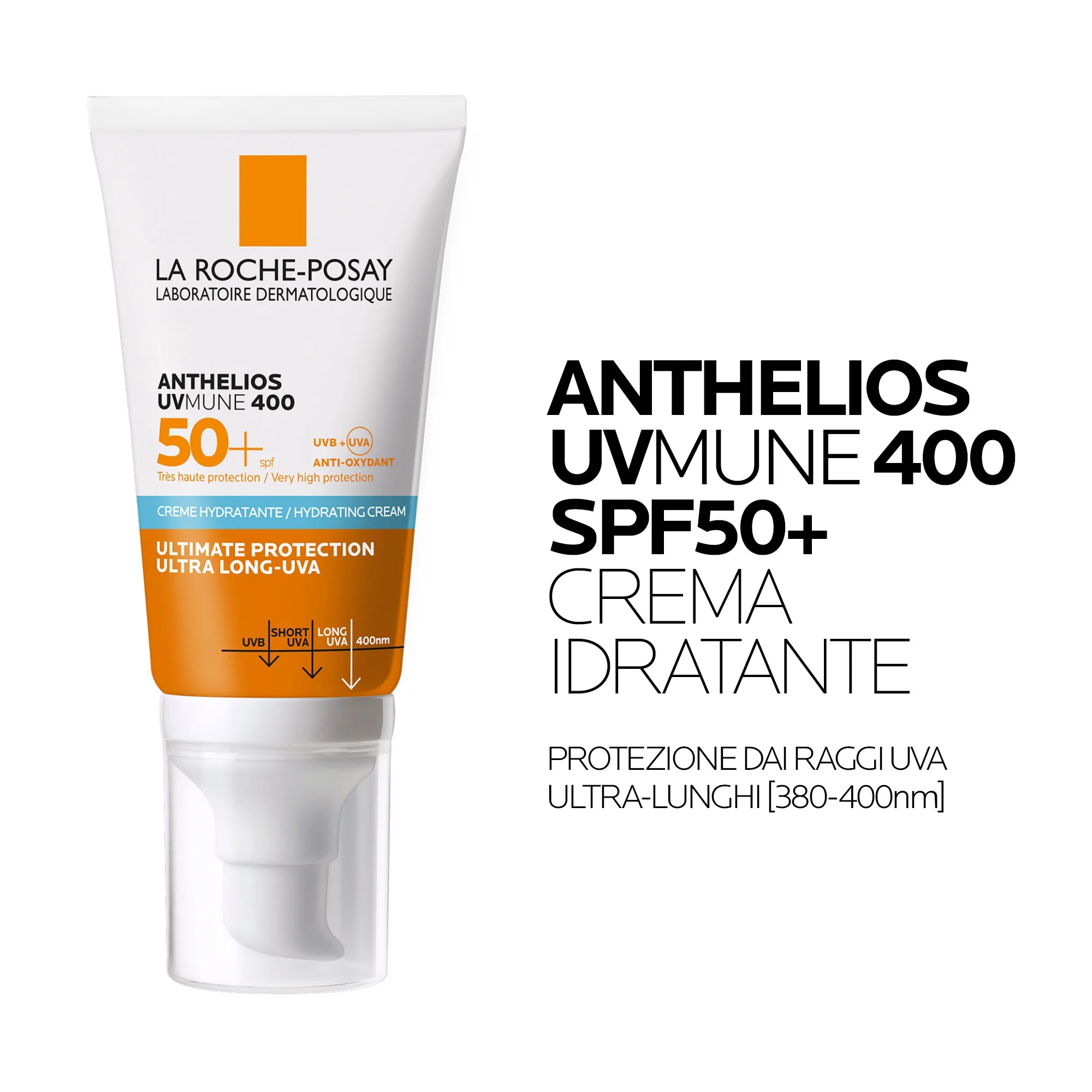 La Roche Posay Anthelios Uvmune 400 SPF 50+ 50 ml Crema Idratante Con Profumo