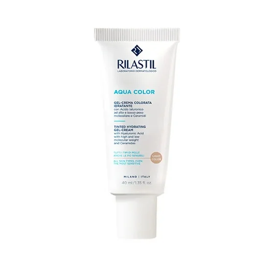 Rilastil Aqua Color Gel-Crema Colorata Idratante Tonalità Medium 40 ml