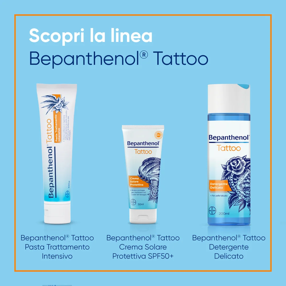 Bepanthenol Tattoo Detergente Delicato 200ml Tatuaggi