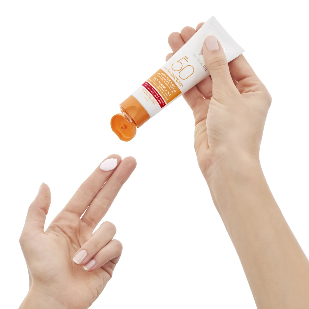 Vichy Capital Soleil Crema Viso Anti-età 3 in 1 SPF50, 50 Ml Abbronzatura intensa