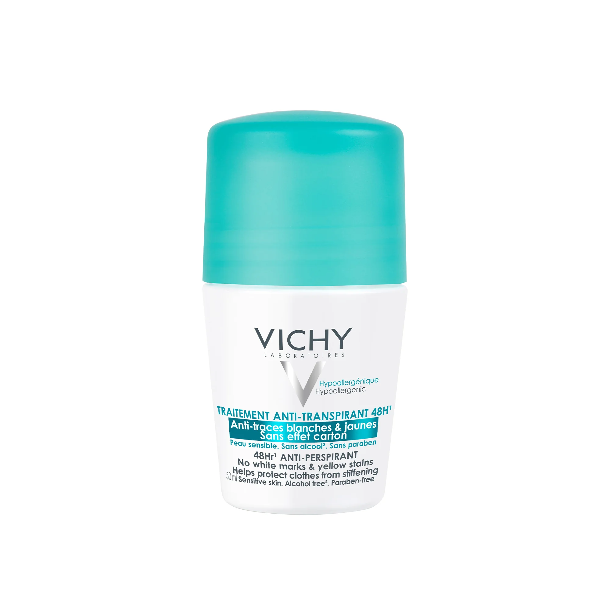 Vichy Deodorante Antitraspirante Roll-On 48H, 50 Ml Tutti i tipi di pelle