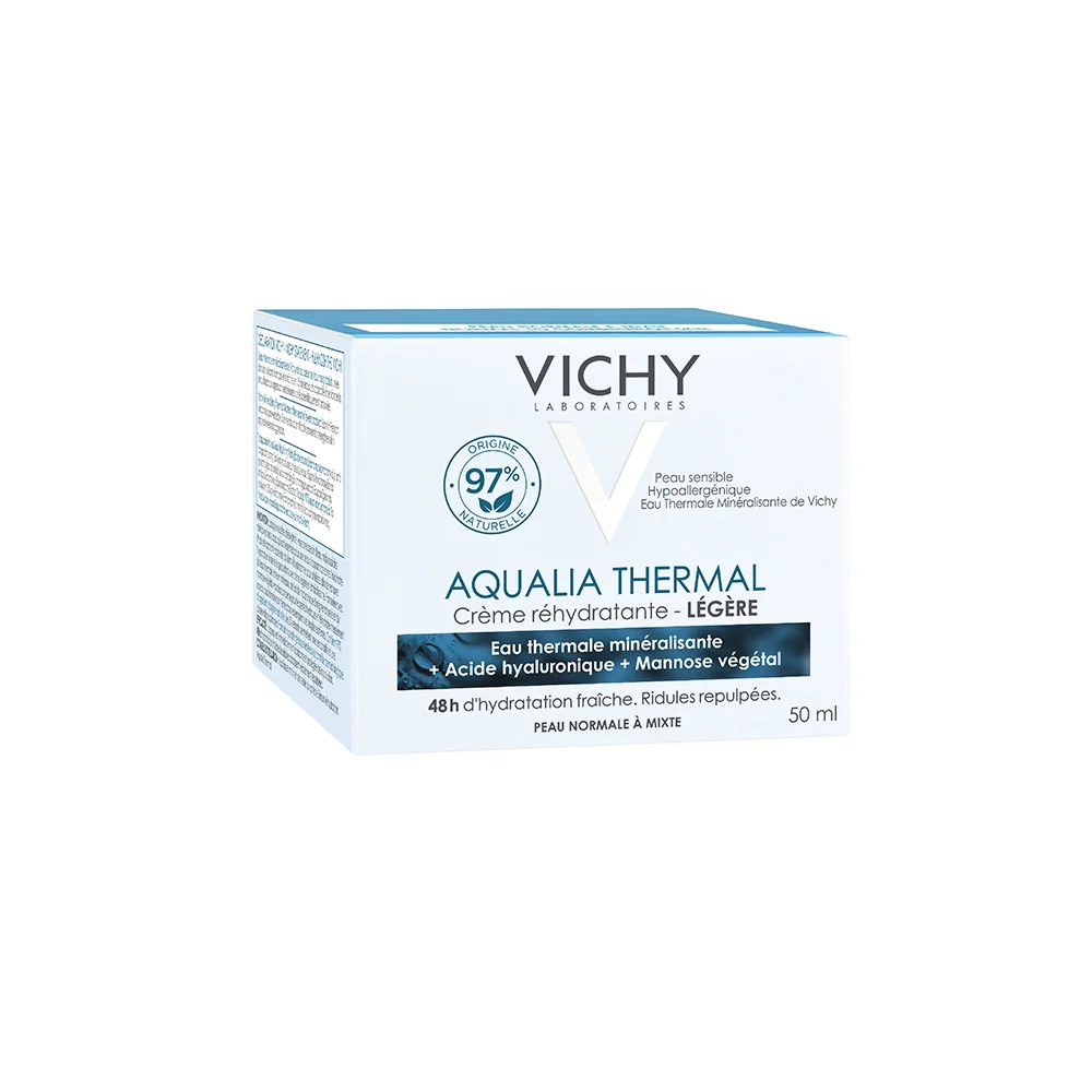 Vichy Aqualia Thermale Crema Viso Leggera 50 ml Idratante con Acido Ialuronico