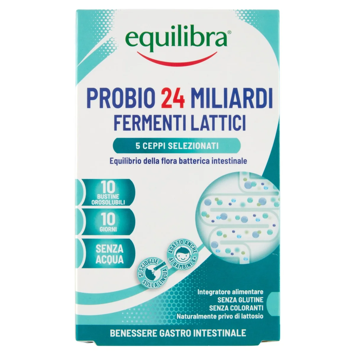 Equilibra Probio 24Mld 10 Bustine Equilibrio Flora Intestinale