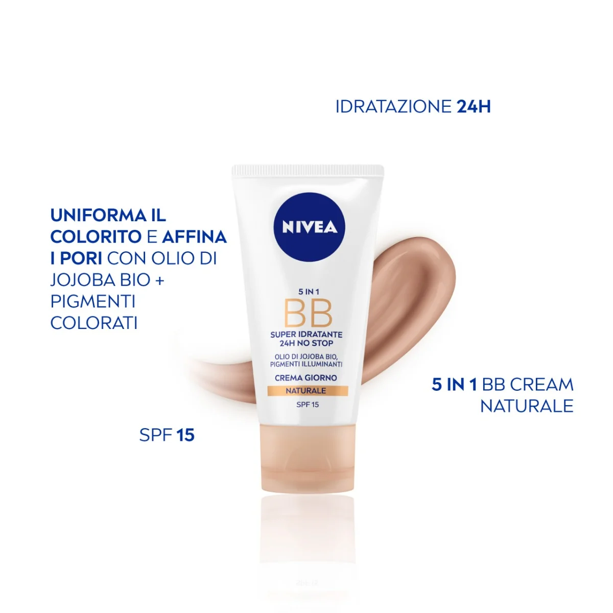 Nivea Essentials BB Idratante Uniformante SPF 15 Naturale Illuminante e Uniformante