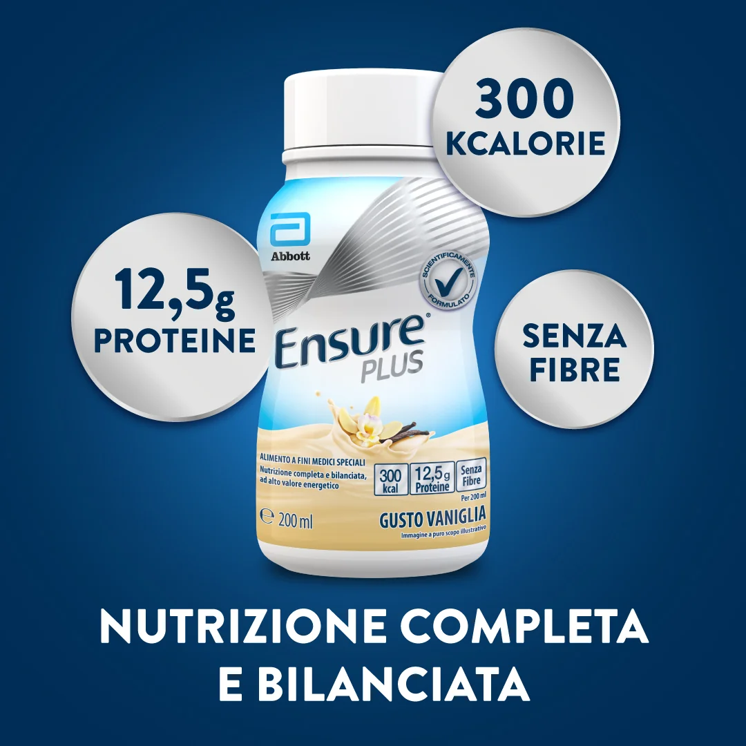 Abbott Ensure Plus Vaniglia 4x200ml Integratore Ipercalorico
