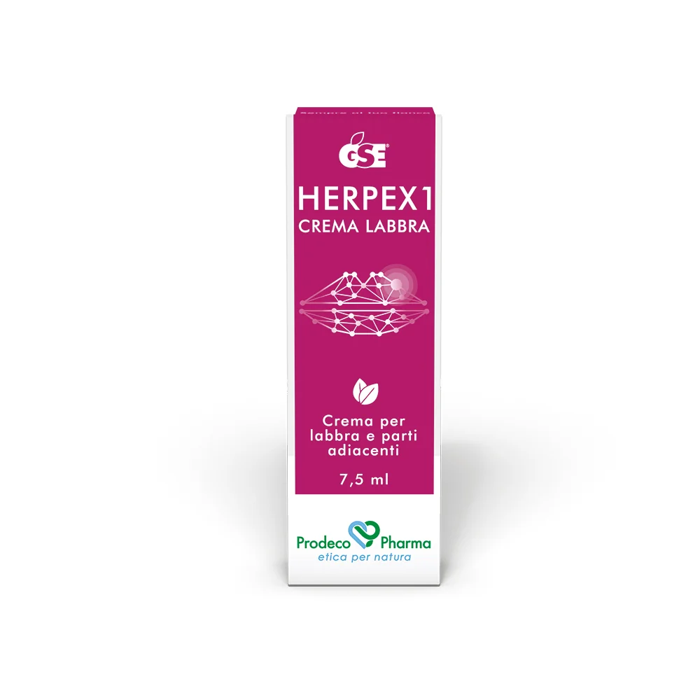 Gse Herpex 1 Crema Labbra 7,5 ml Sollievo dai sintomi dell'Herpes labiale