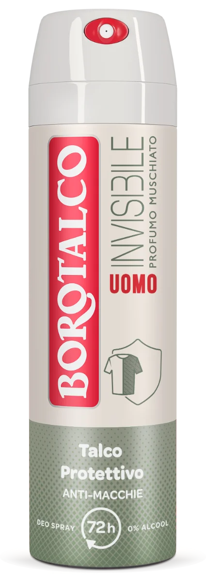 Borotalco Men Deo Spray Asciutto Invisibile 150 ml Deodorante spray 72h