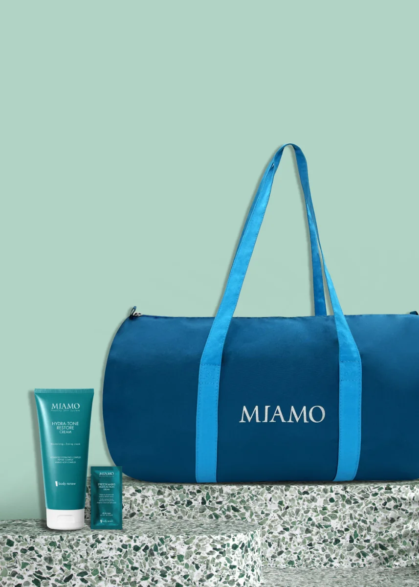 Miamo Body Renew Body Box Rassodante 200 ml + Borsa Sportiva in OMAGGIO Crema Idratante Rassodante