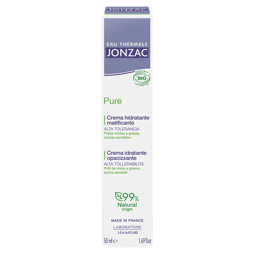 Jonzac Crema Idratante Opacizzante Pure 50 Ml Regola il Sebo in Eccesso