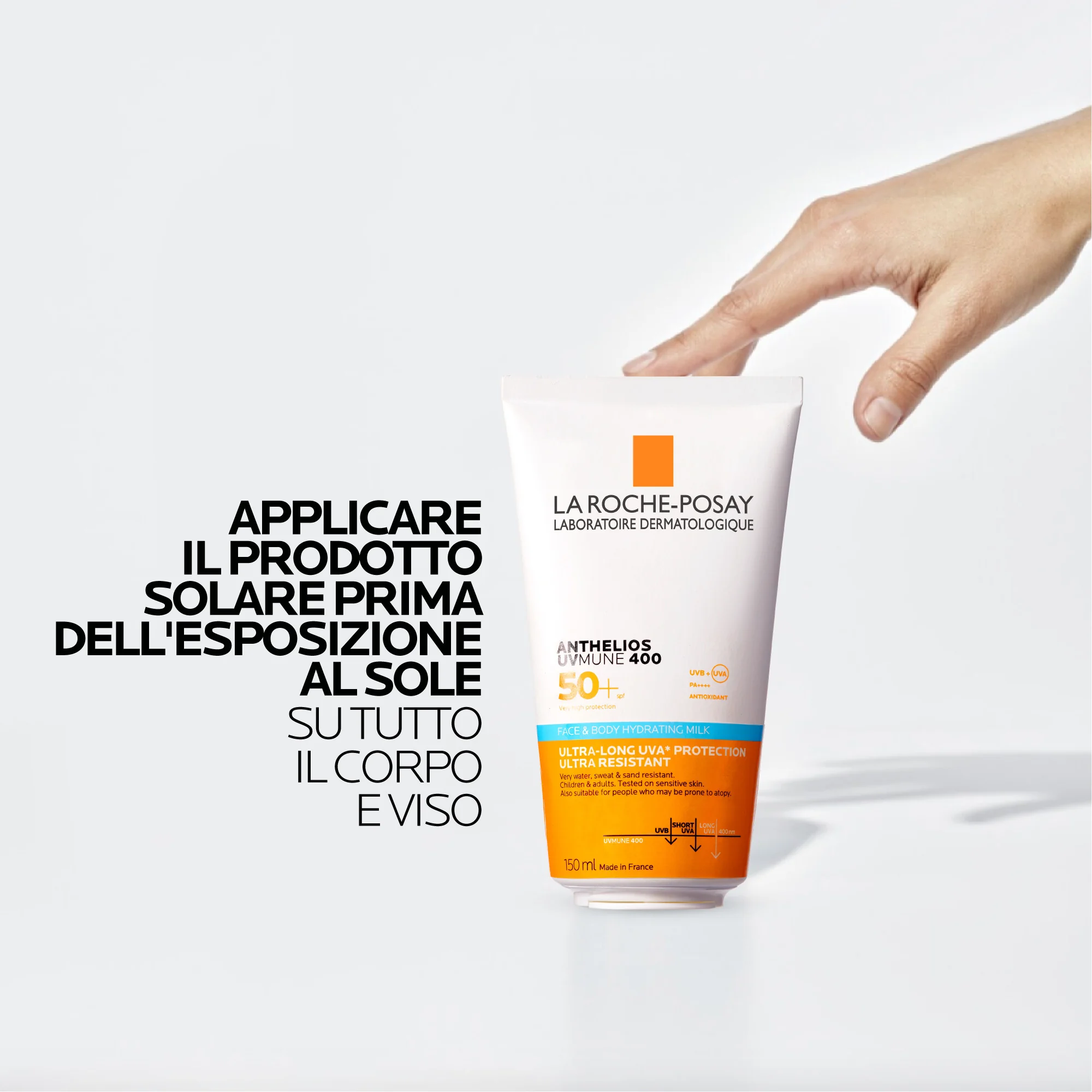 La Roche Posay Anthelios UVMune 400 150 ml Latte Idratante Corpo