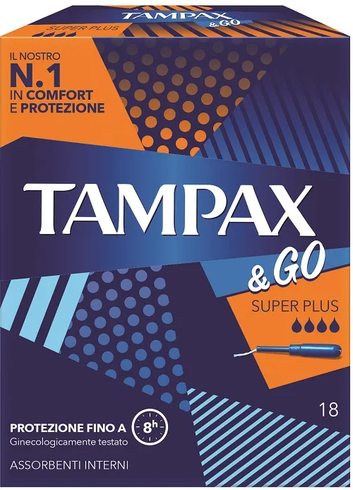 Tampax&Go Super Plus Tampone Interno 18 Pezzi