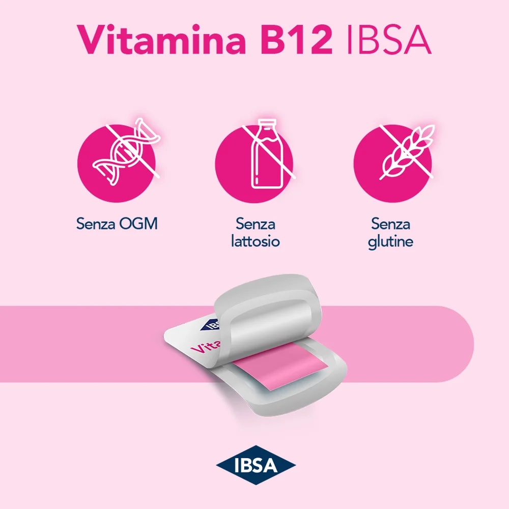 Vitamina B12 Ibsa 30 Film Orali Integratore di Vitamina B12