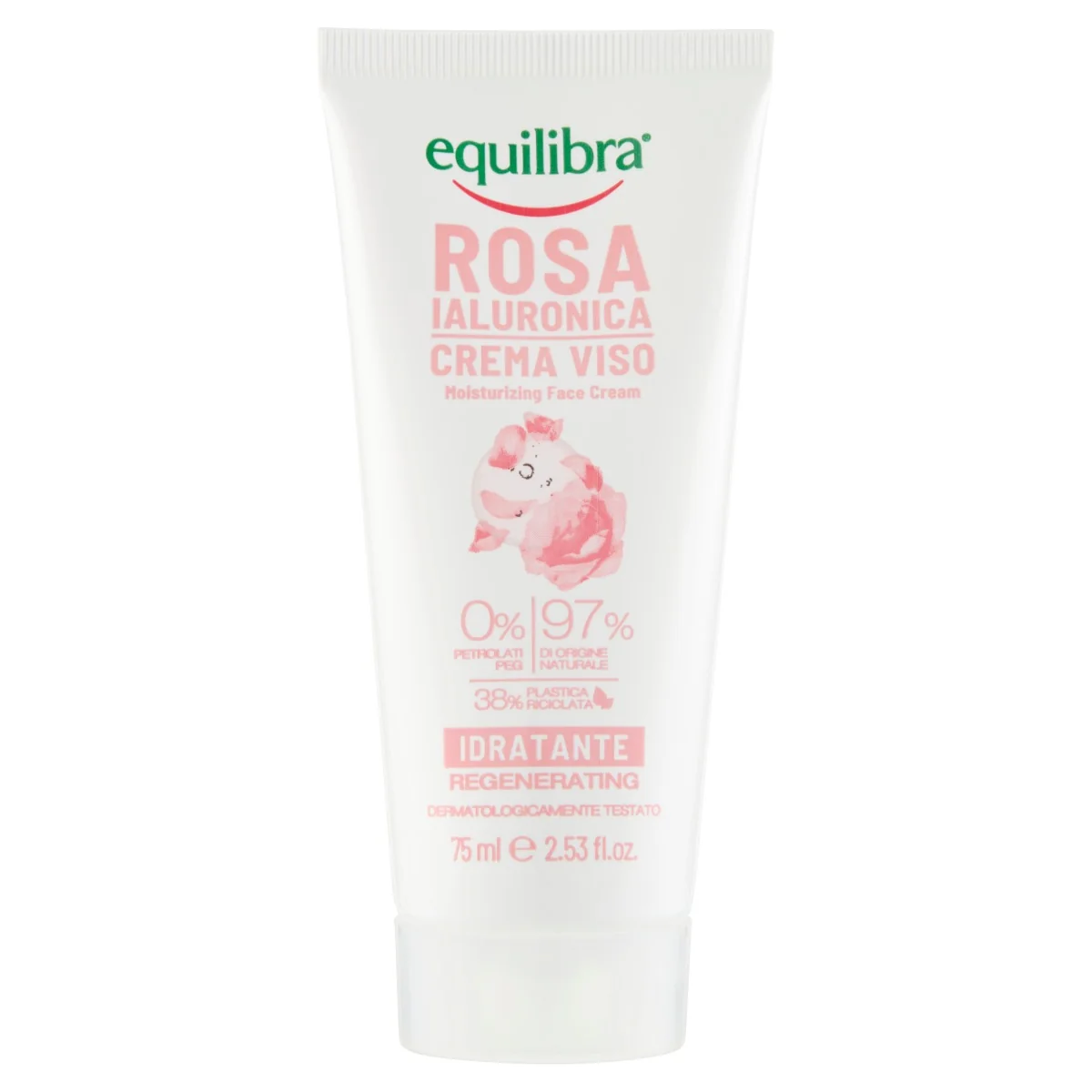 Equilibra Viso Rosa Crema Idratante 75 Ml Con Acido Ialuronico