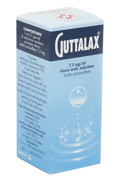 Guttalax Soluzione Orale Gocce 15 ml 7,5 mg/ml