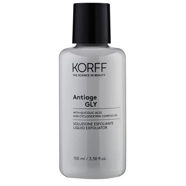 Korff Soluzione Esfoliante Antiage Gly 100 ml Con Acido Glicolico e Ciclodestrine all’8%