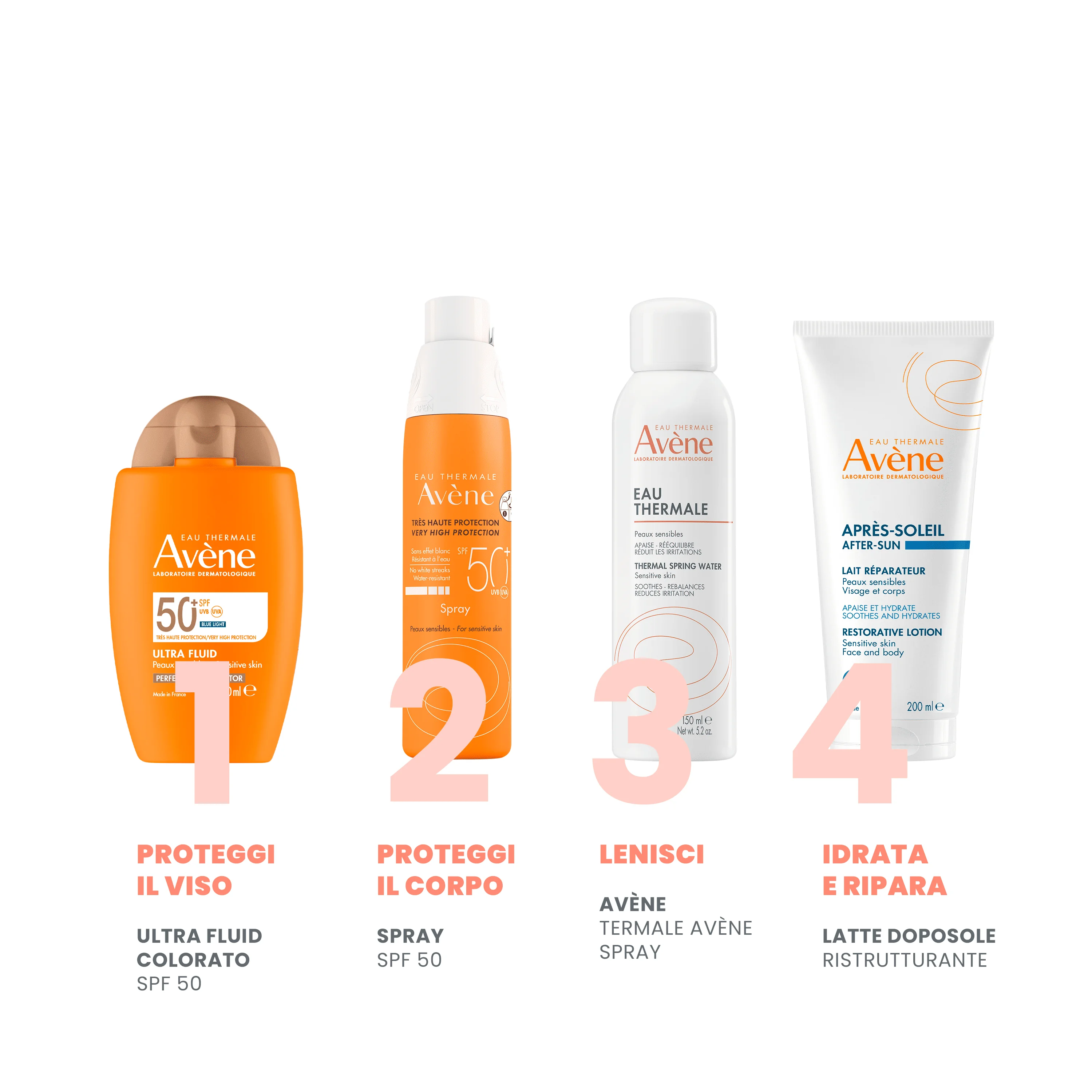 Eau Thermale Avène Ultra Fluid Perfezionatore Protezione molto alta Spf50+ 50 ml Pelle Normale