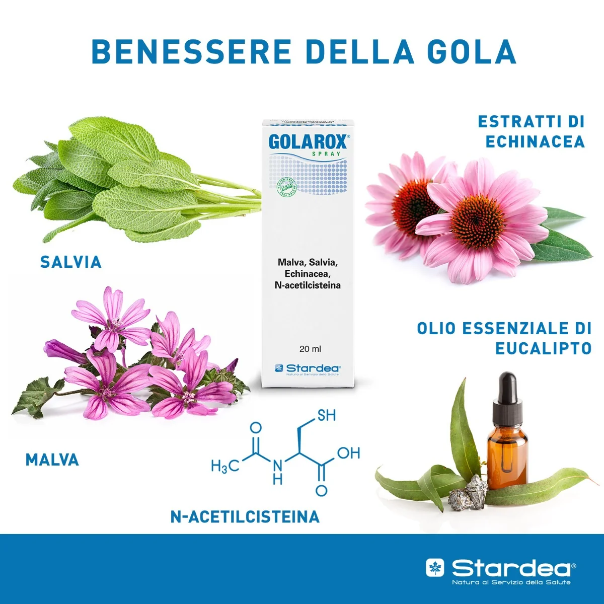 Golarox Spray Integratore Benessere Gola 20 ml Mal di Gola