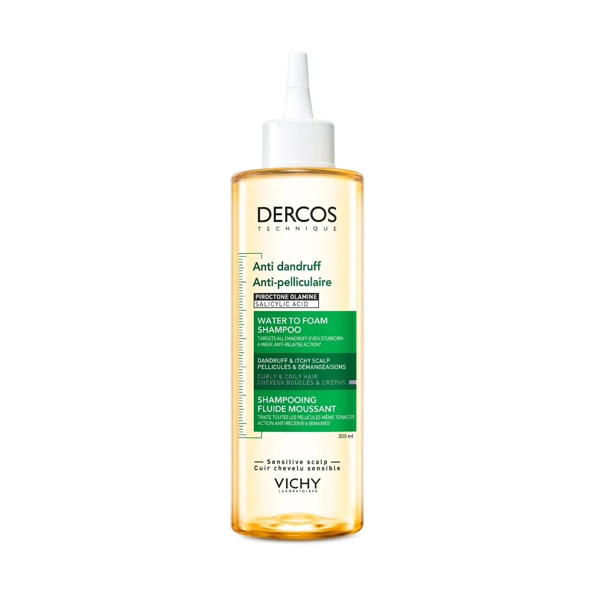 Vichy Dercos Technique Shampoo Anti Dandruff Acqua Mousse 200 ml Shampoo Anti-Forfora
