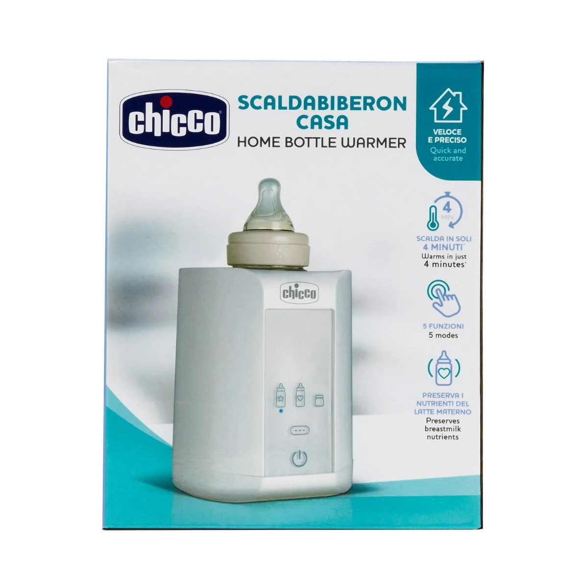 Chicco Scaldabiberon Casa Per Riscaldare Latte e Pappa